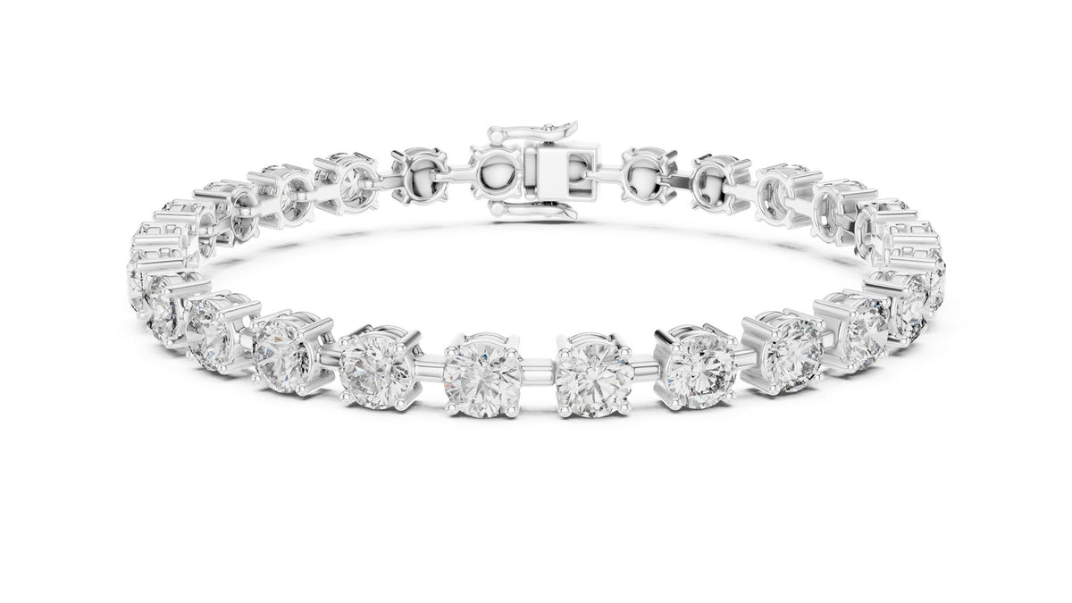 Round Tennis Lab Grown Diamond Bracelet