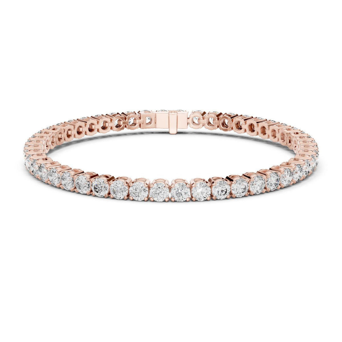 Round Tennis Lab Grown Diamond Bracelet