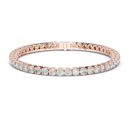 Round Tennis Lab Grown Diamond Bracelet