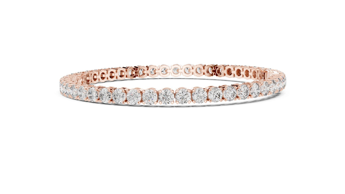Round Tennis Lab Grown Diamond Bracelet