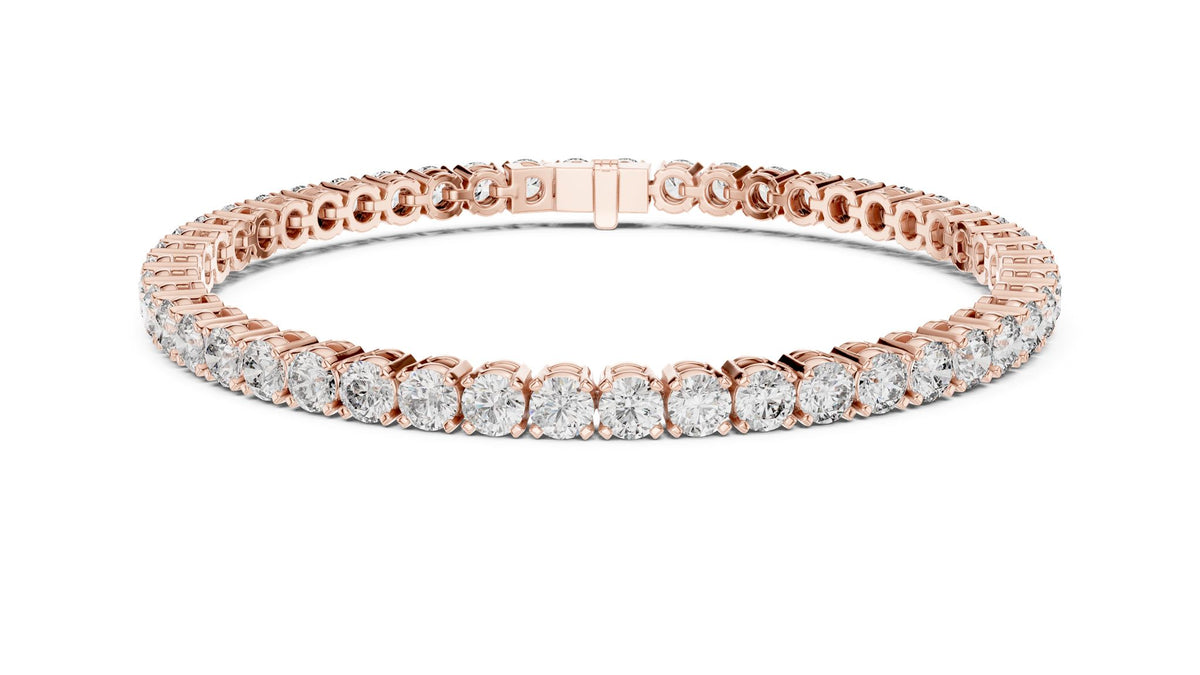 Round Tennis Lab Grown Diamond Bracelet