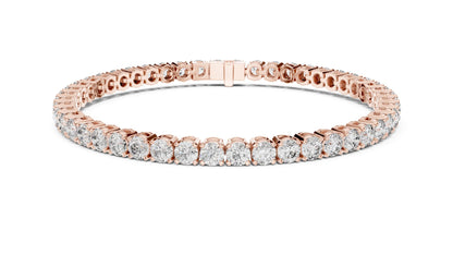 Round Tennis Lab Grown Diamond Bracelet