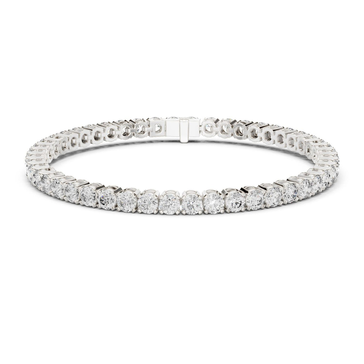 Round Tennis Lab Grown Diamond Bracelet
