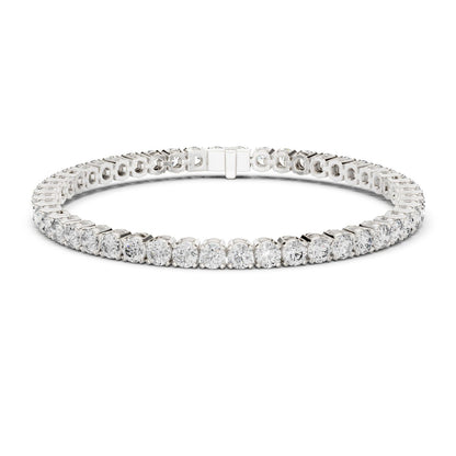Round Tennis Lab Grown Diamond Bracelet