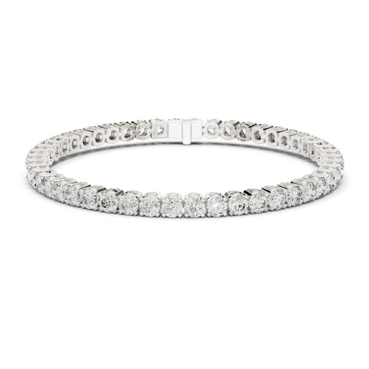 Round Tennis Lab Grown Diamond Bracelet