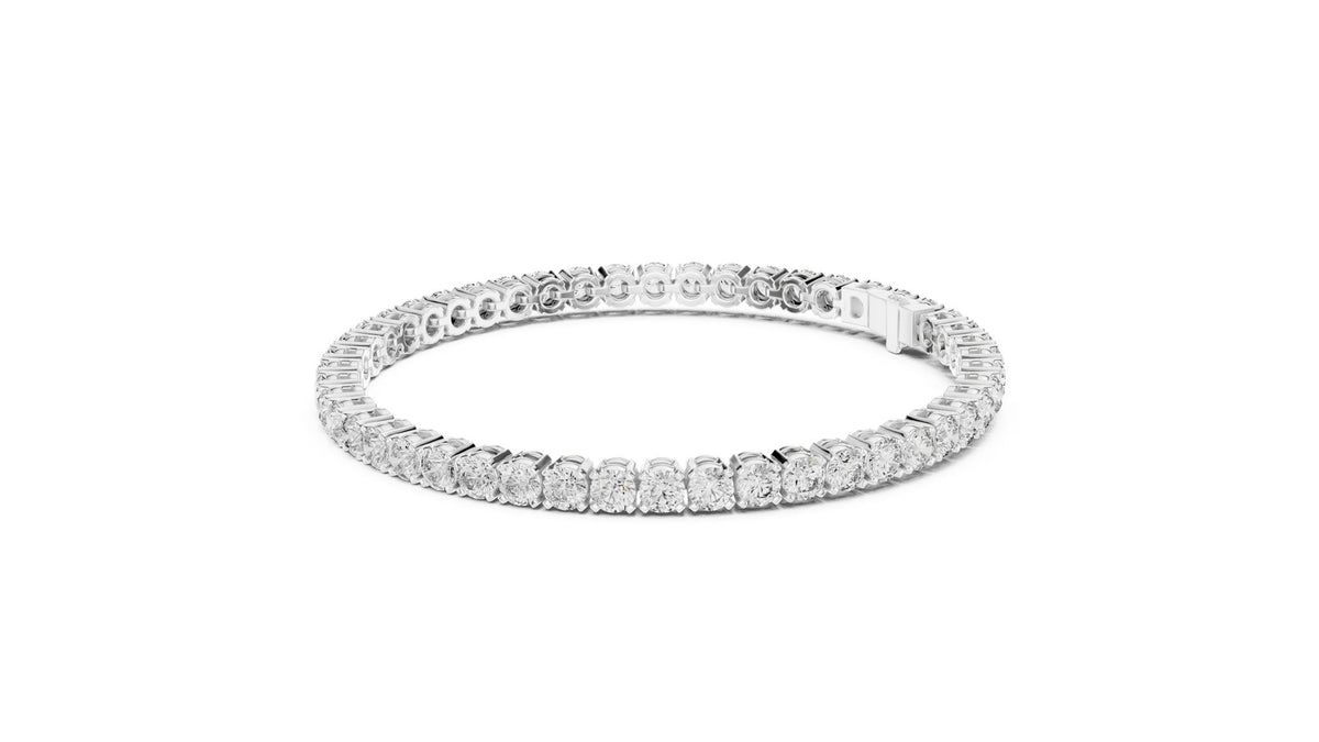 Round Tennis Lab Grown Diamond Bracelet