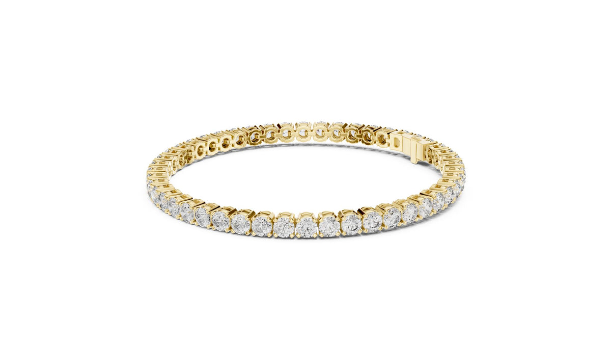 Round Tennis Lab Grown Diamond Bracelet