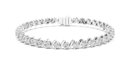 Round Tennis Lab Grown Diamond Bracelet
