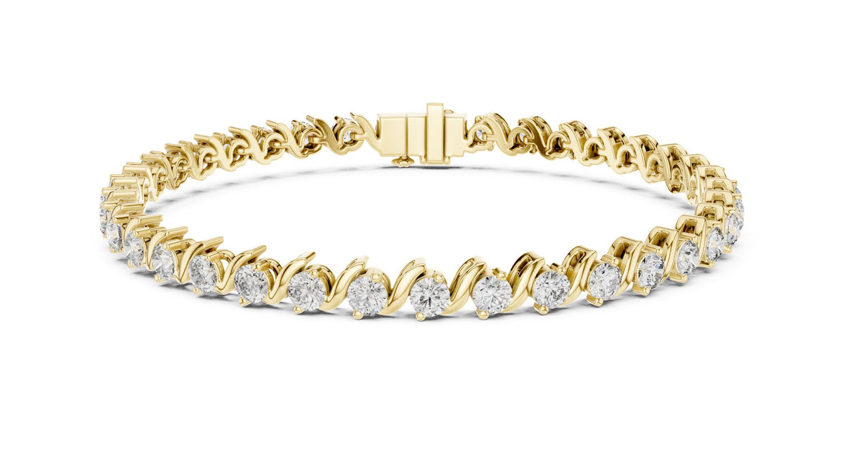 Round Tennis Lab Grown Diamond Bracelet