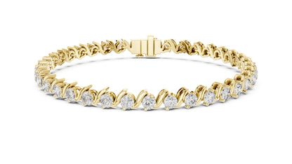 Round Tennis Lab Grown Diamond Bracelet