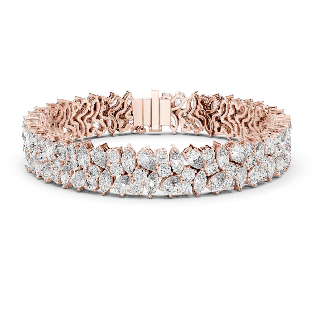 Marquise Cluster Lab Grown Diamond Bracelet