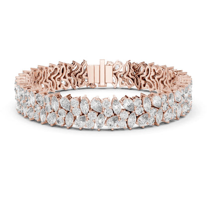 Marquise Cluster Lab Grown Diamond Bracelet