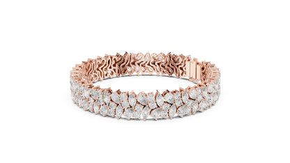 Marquise Cluster Lab Grown Diamond Bracelet
