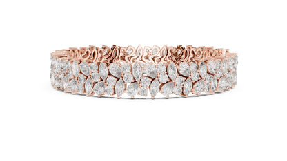 Marquise Cluster Lab Grown Diamond Bracelet