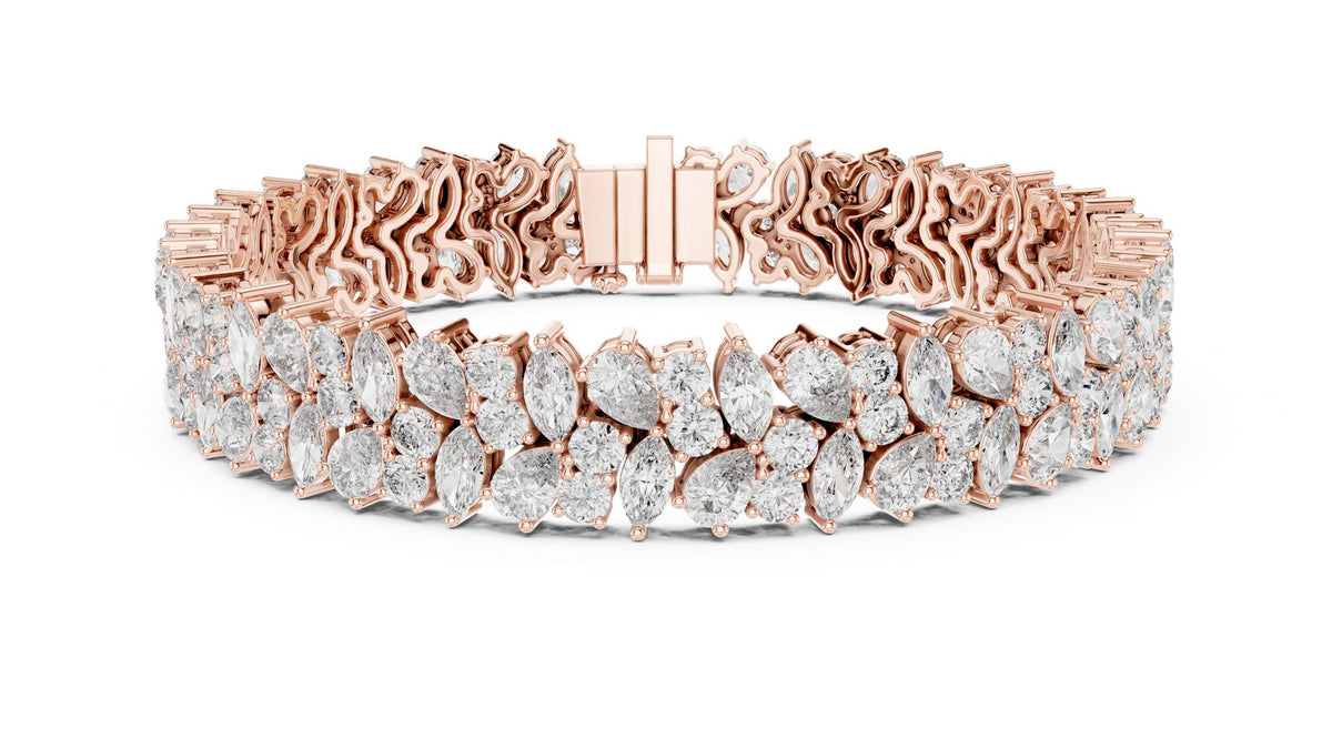 Marquise Cluster Lab Grown Diamond Bracelet