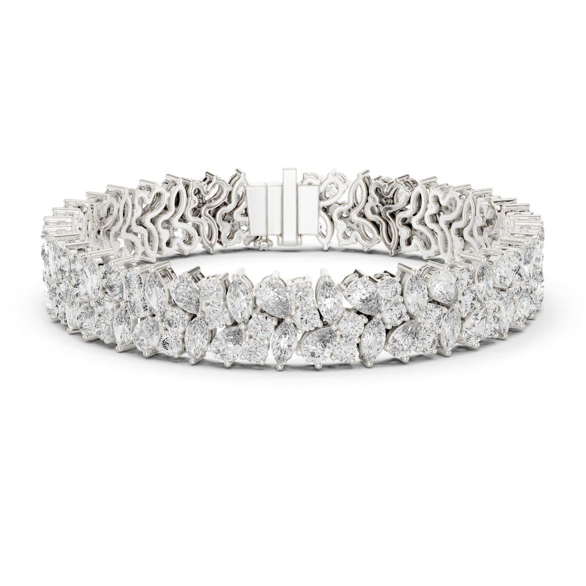 Marquise Cluster Lab Grown Diamond Bracelet