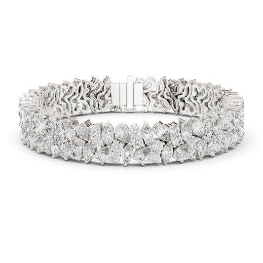 Marquise Cluster Lab Grown Diamond Bracelet