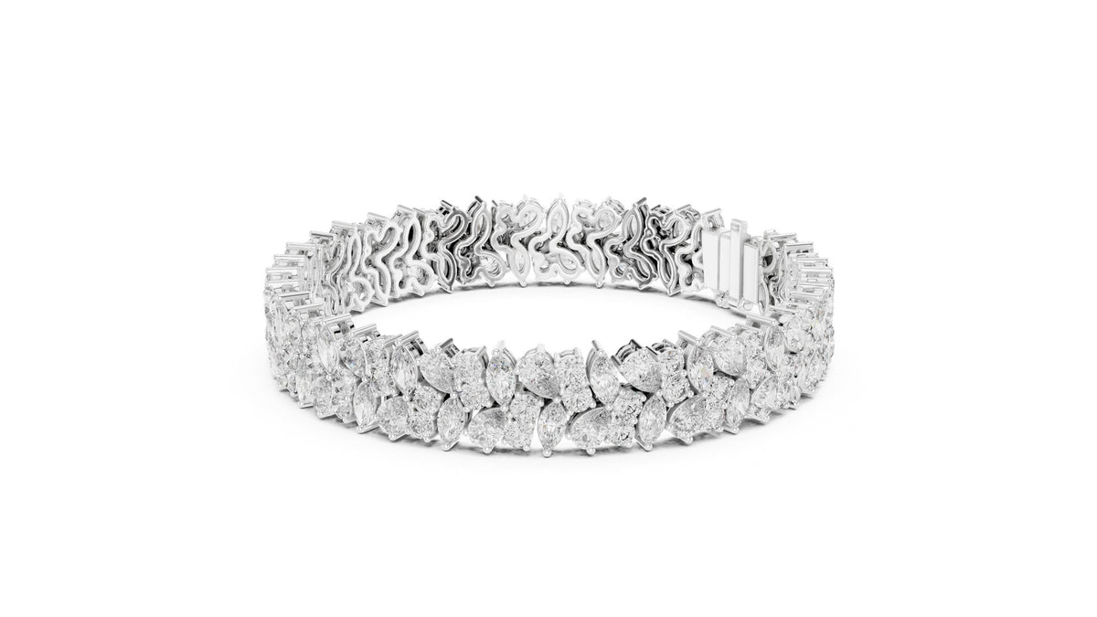 Marquise Cluster Lab Grown Diamond Bracelet