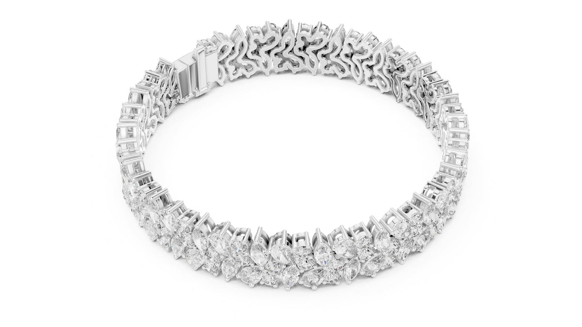 Marquise Cluster Lab Grown Diamond Bracelet