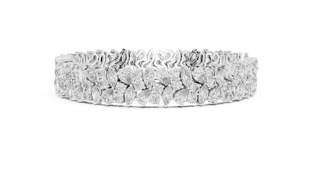 Marquise Cluster Lab Grown Diamond Bracelet