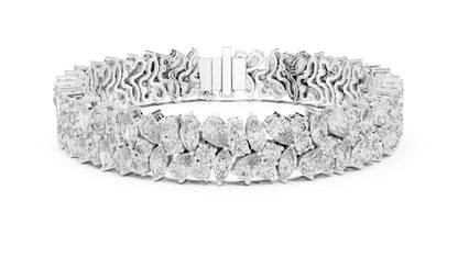 Marquise Cluster Lab Grown Diamond Bracelet
