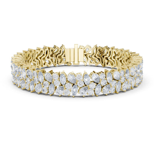 Marquise Cluster Lab Grown Diamond Bracelet
