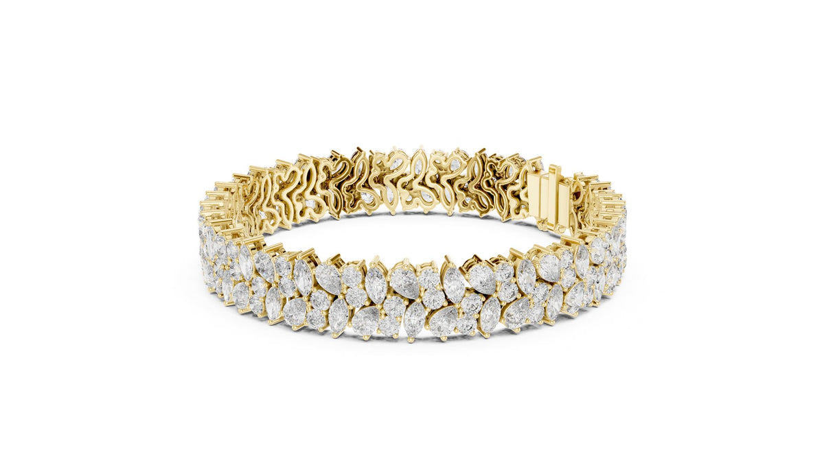 Marquise Cluster Lab Grown Diamond Bracelet