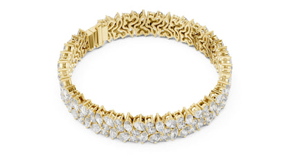 Marquise Cluster Lab Grown Diamond Bracelet