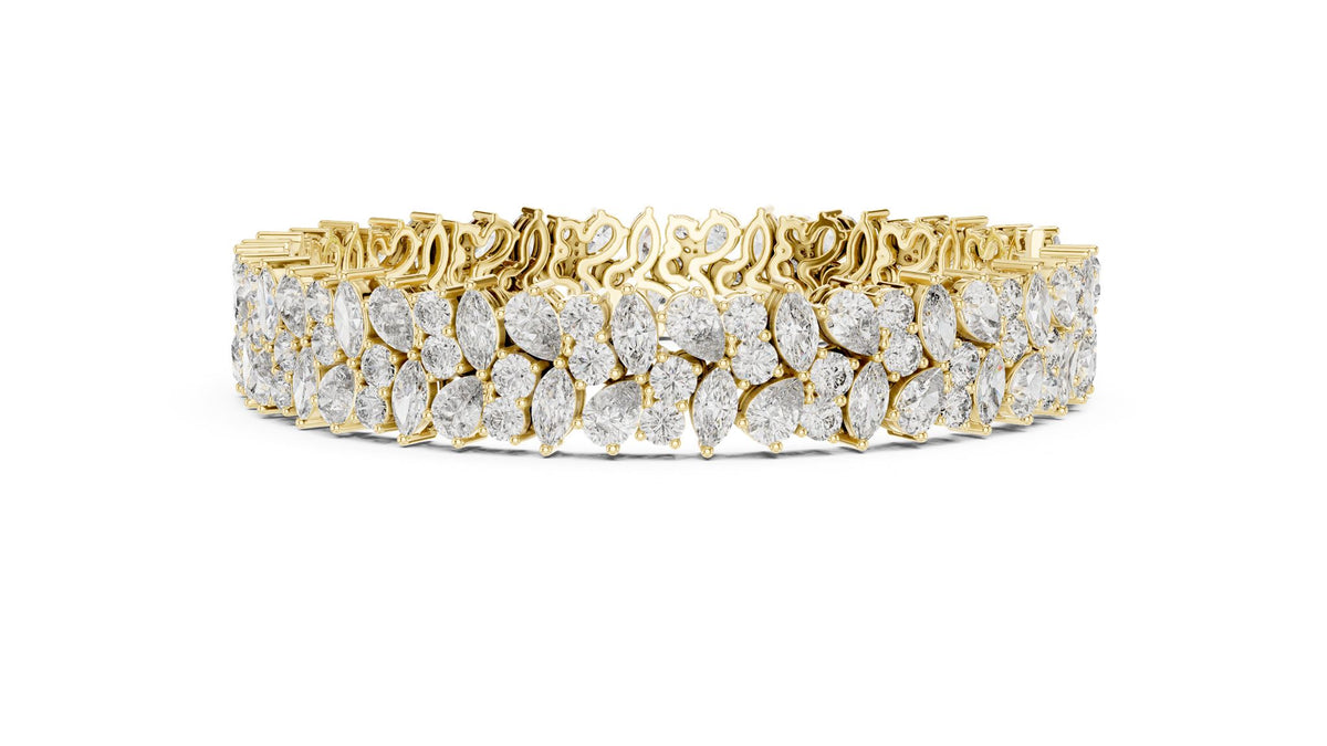 Marquise Cluster Lab Grown Diamond Bracelet