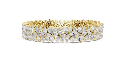 Marquise Cluster Lab Grown Diamond Bracelet