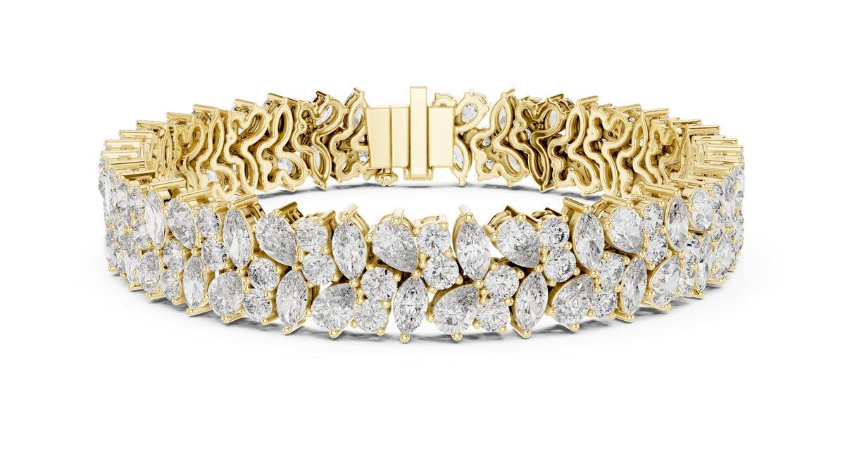 Marquise Cluster Lab Grown Diamond Bracelet