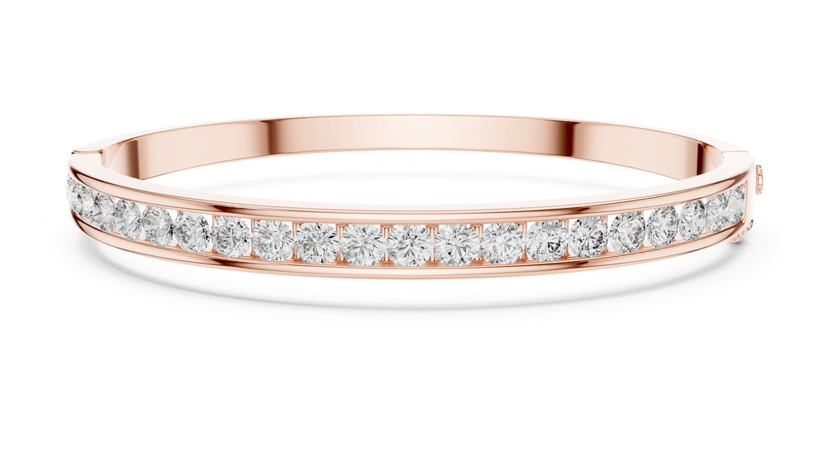 Round Bangle Lab Grown Diamond Bracelet
