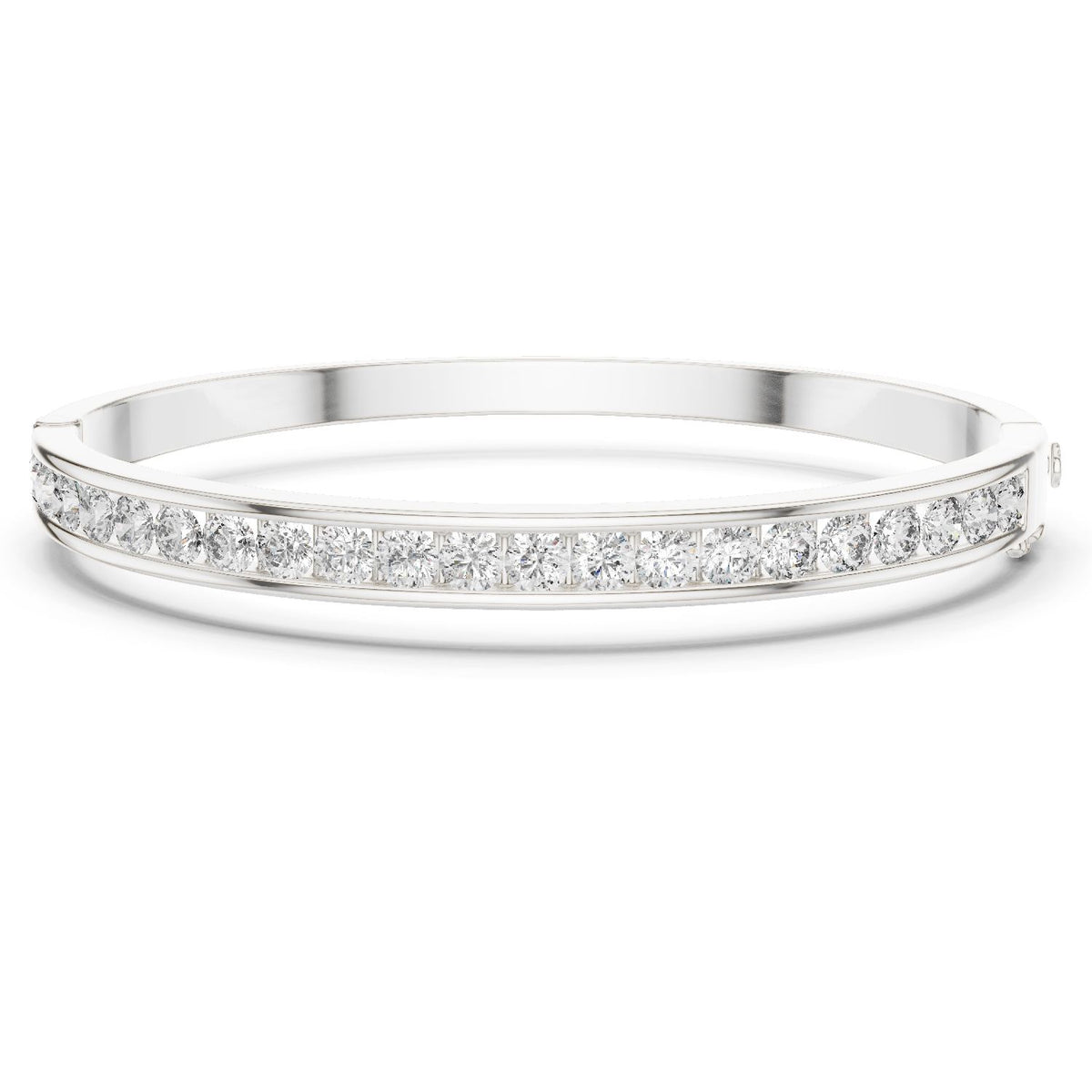 Round Bangle Lab Grown Diamond Bracelet