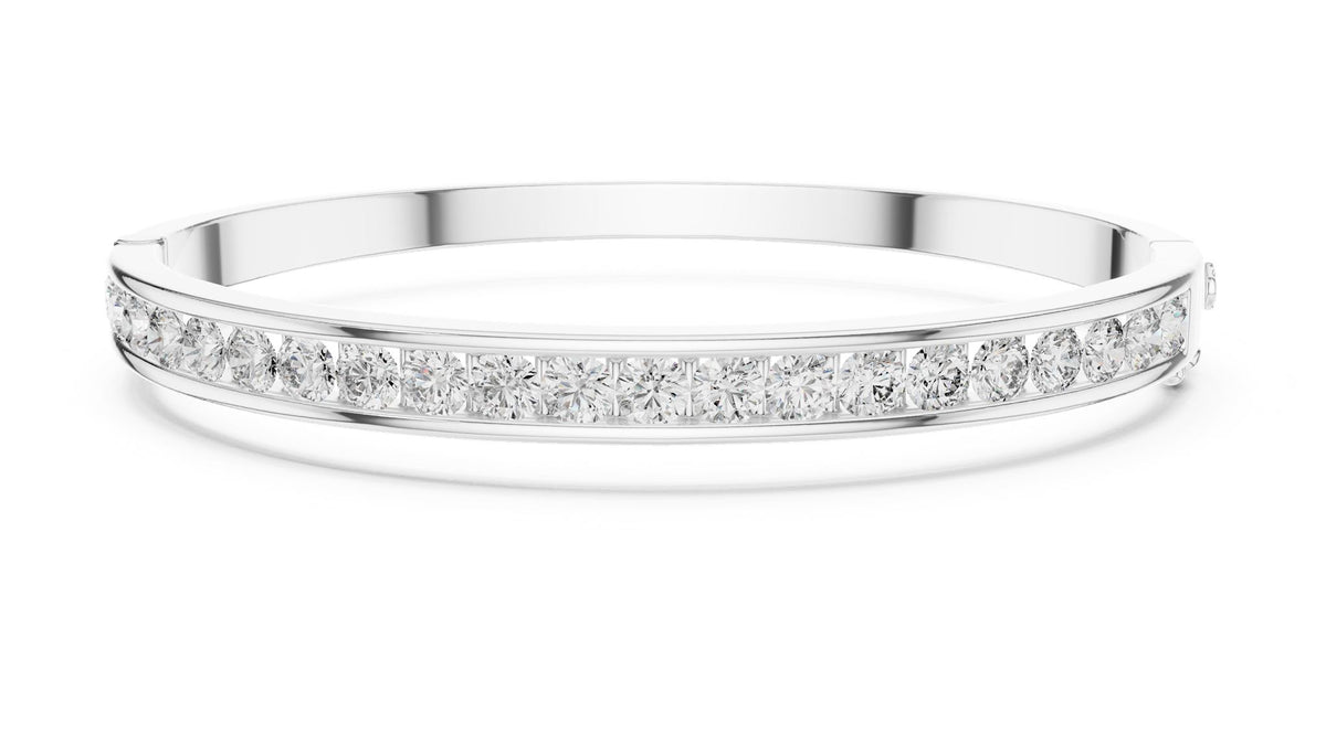 Round Bangle Lab Grown Diamond Bracelet