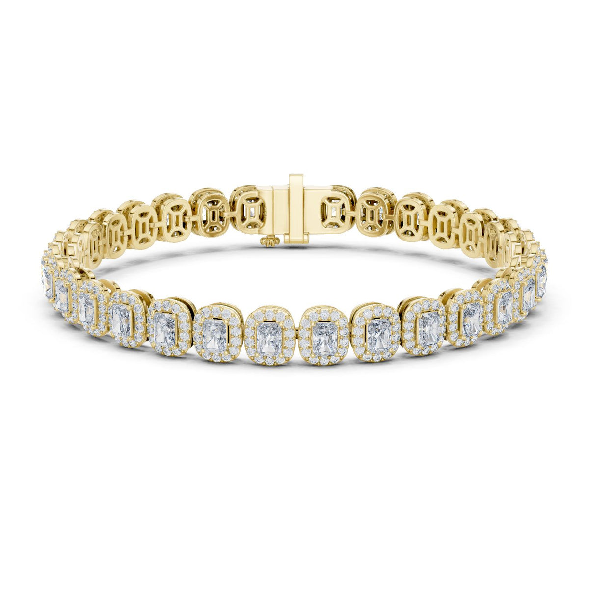 Emerald Tennis Lab Grown Diamond Bracelet