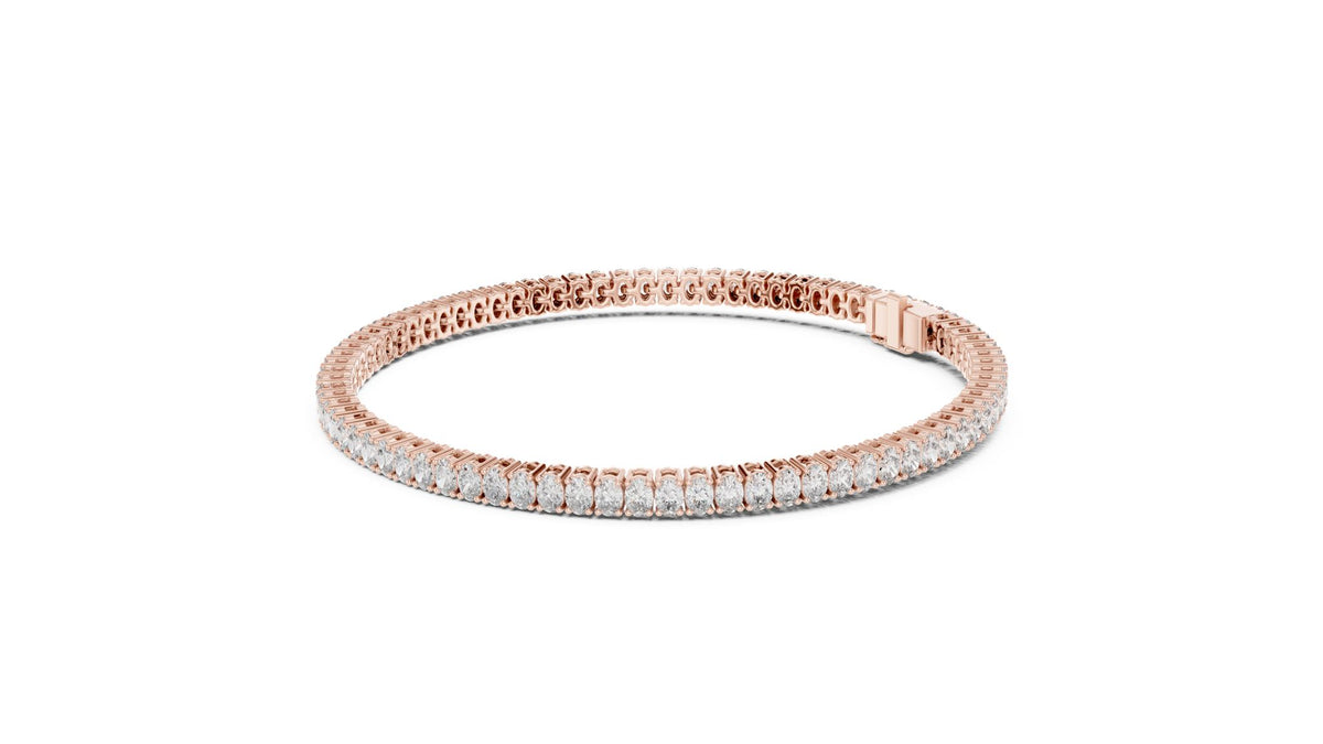 Round Tennis Lab Grown Diamond Bracelet