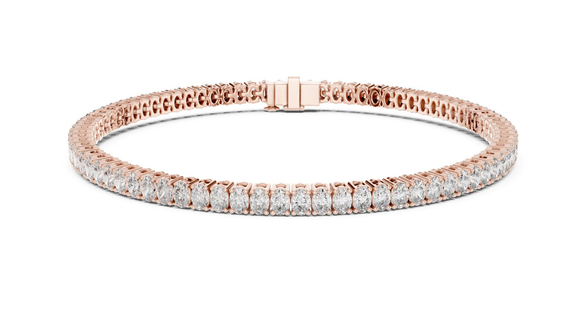 Round Tennis Lab Grown Diamond Bracelet