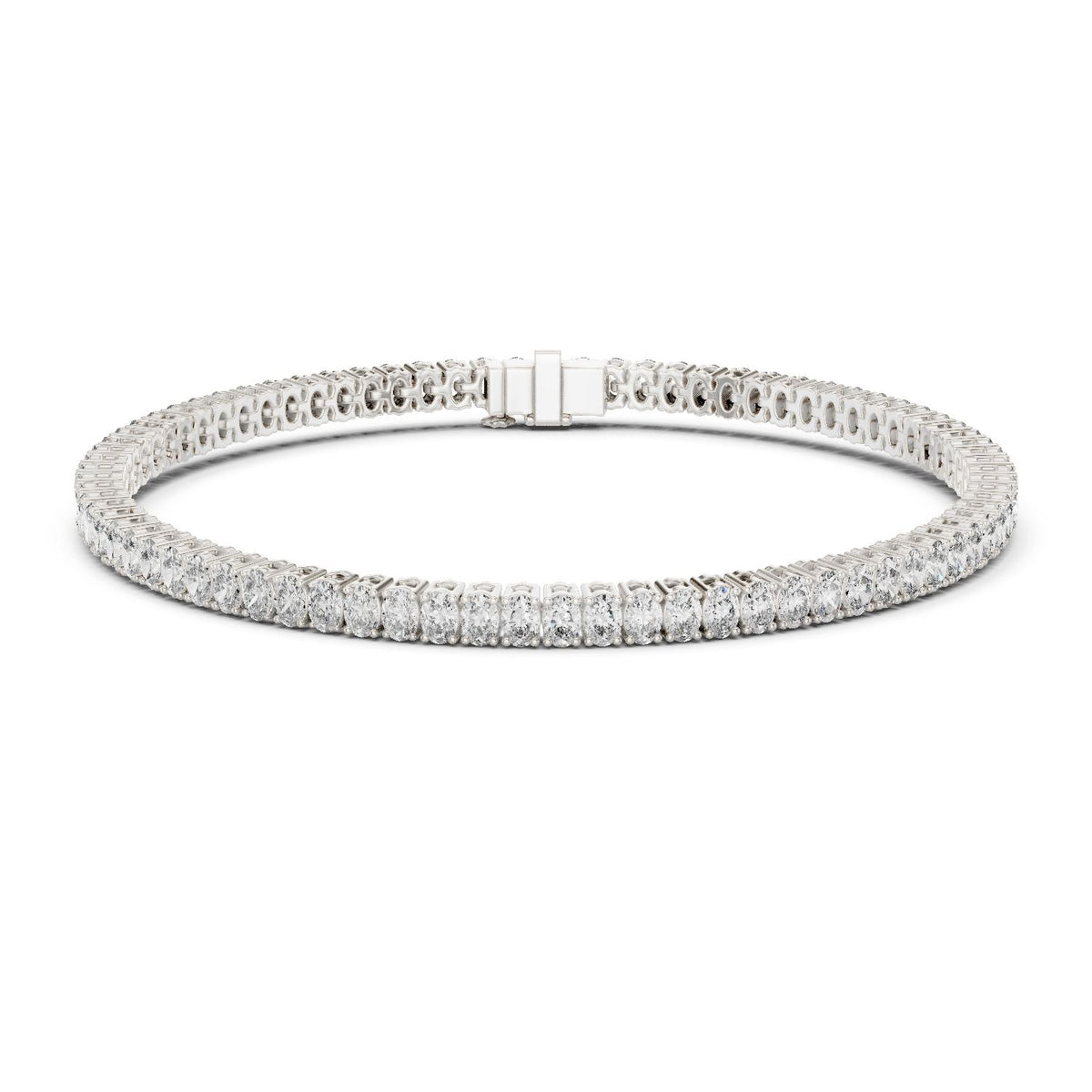 Round Tennis Lab Grown Diamond Bracelet