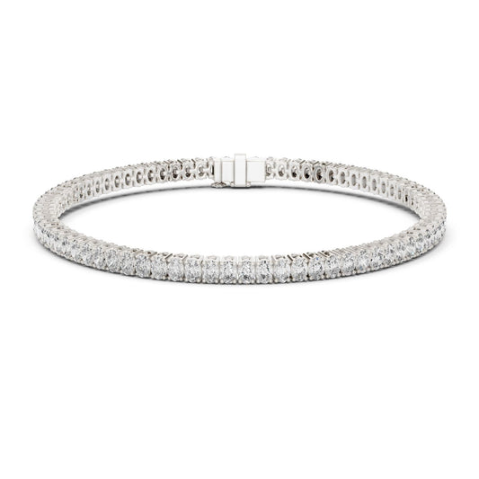 Round Tennis Lab Grown Diamond Bracelet