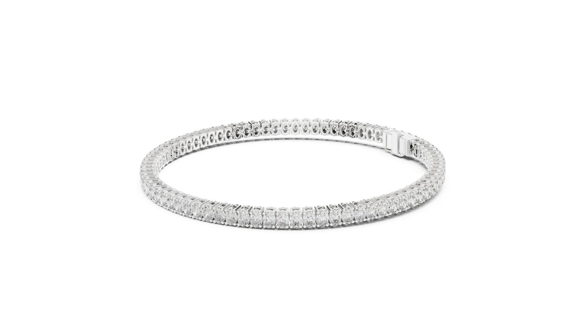 Round Tennis Lab Grown Diamond Bracelet