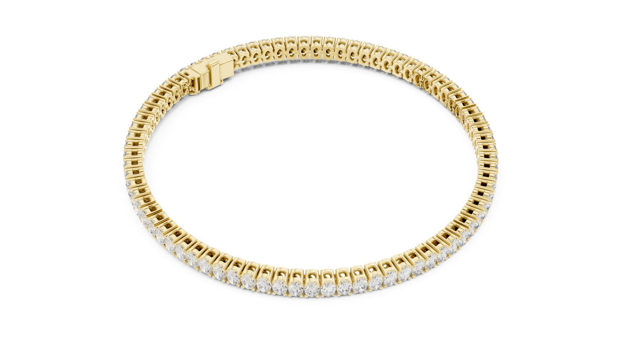 Round Tennis Lab Grown Diamond Bracelet