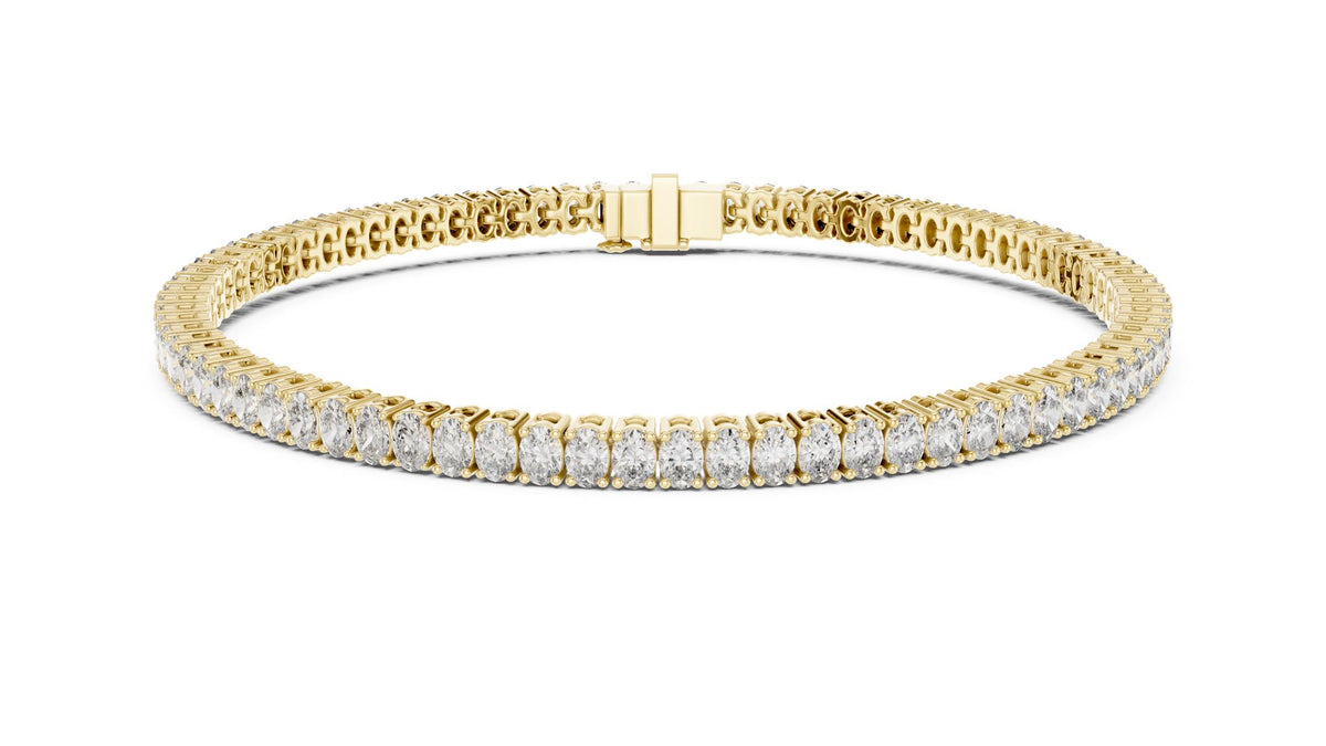 Round Tennis Lab Grown Diamond Bracelet