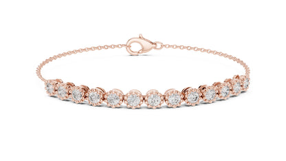 Round Station Lab Grown Diamond Bracelet