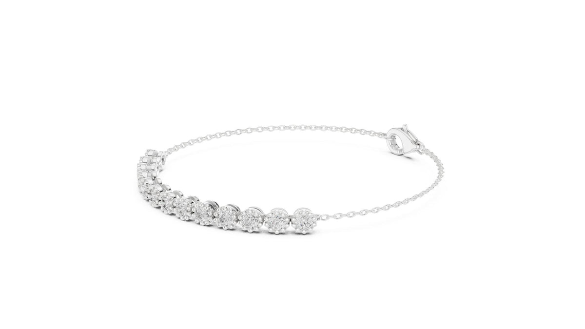 Round Station Lab Grown Diamond Bracelet