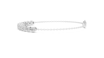 Round Station Lab Grown Diamond Bracelet
