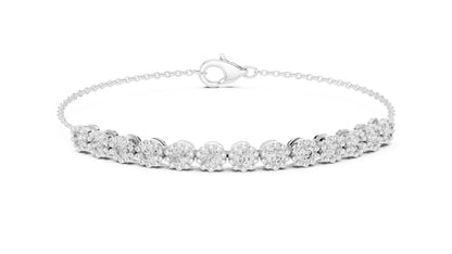 Round Station Lab Grown Diamond Bracelet