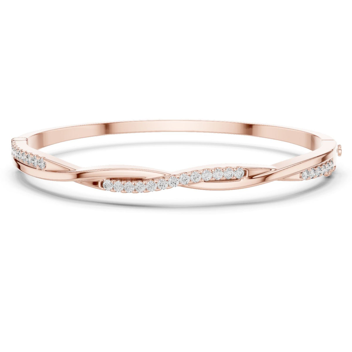 Round Bangle Lab Grown Diamond Bracelet