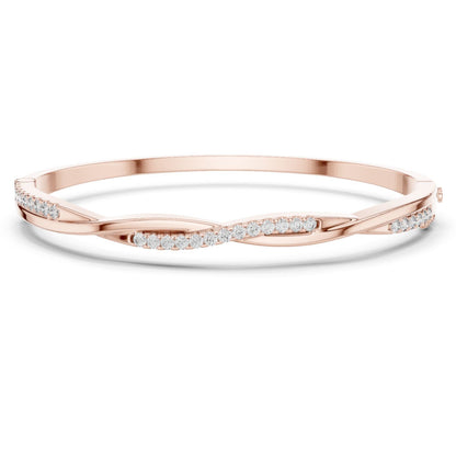 Round Bangle Lab Grown Diamond Bracelet