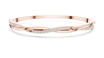Round Bangle Lab Grown Diamond Bracelet
