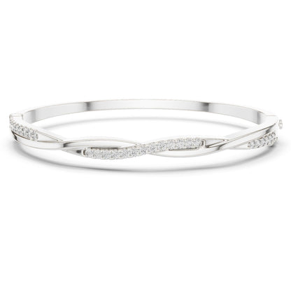 Round Bangle Lab Grown Diamond Bracelet